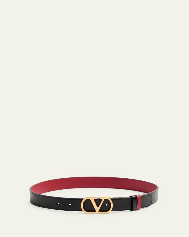 VLogo Signature Reversible Leather Belt